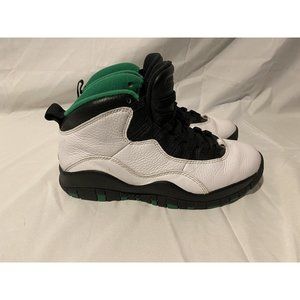 Men's Nike Air Jordan 10 Retro‎ Seattle 2019 Green Black White 310805-137 Sz 7.5